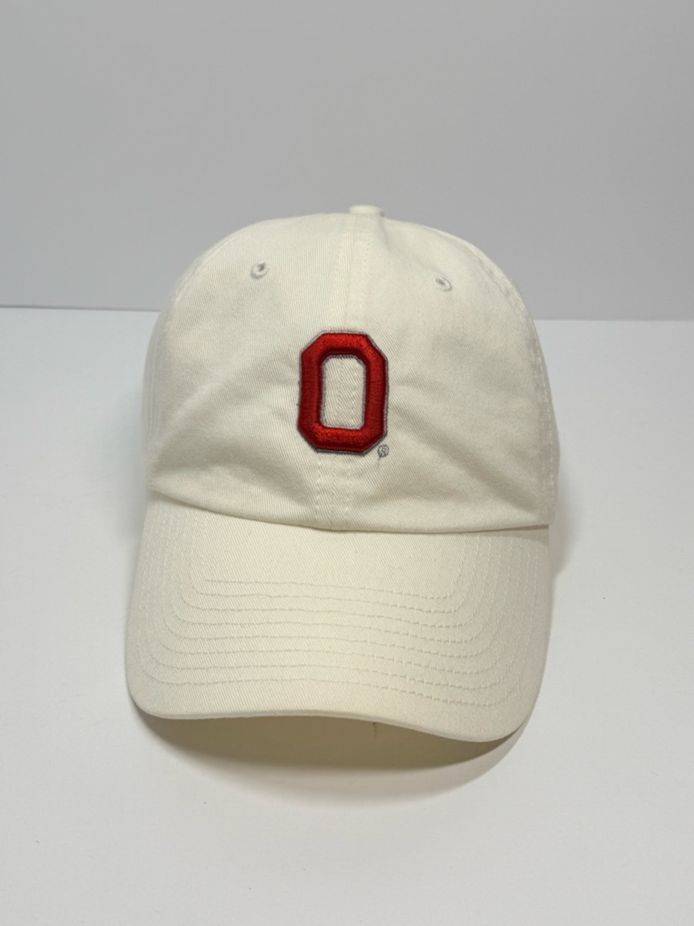 OSU Cream Baseball Cap with Red 'O' Patch